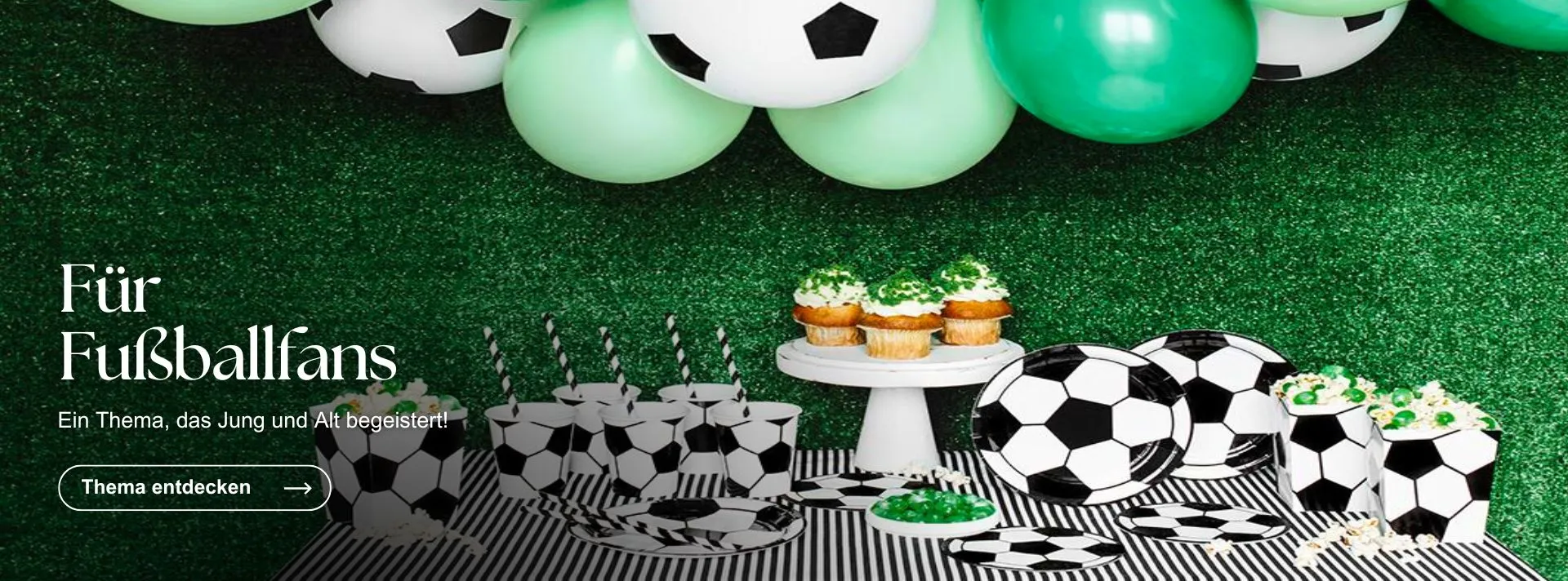 fussball geburtstag dekoration